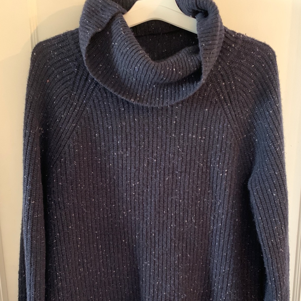 J Crew Cozy Navy Turtleneck